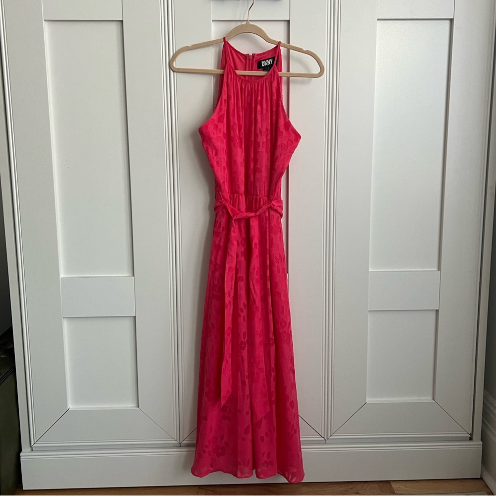 Pink DKNY maxi dress